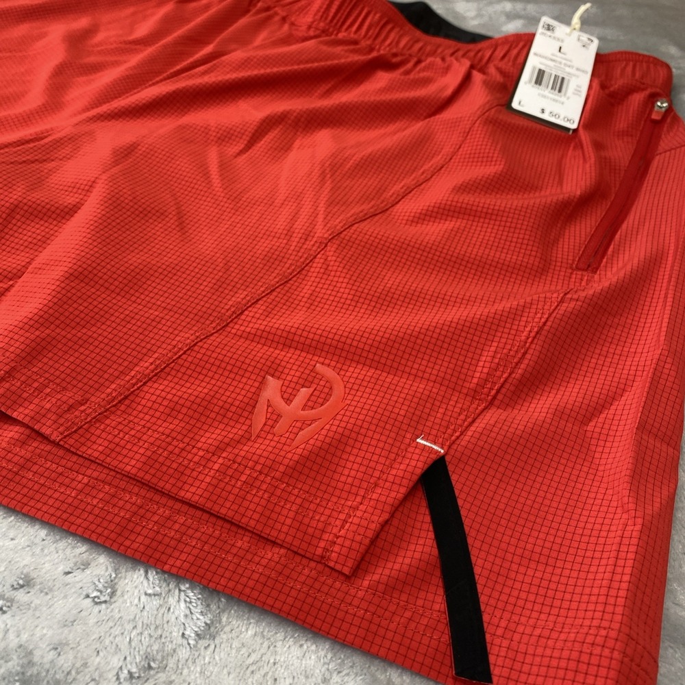 Adidas Mahomes D4T Training Shorts Mens Large Red JE4333 Patrick Mahomes Gym - Picture 3 of 7